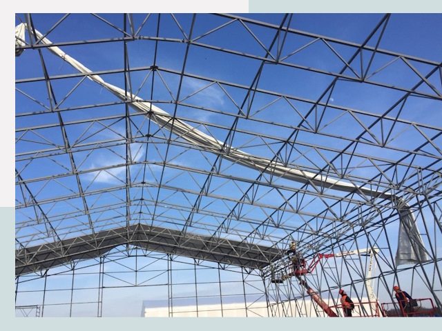 Шатровые ангары от 623 руб. в Владимире и Владимирской области