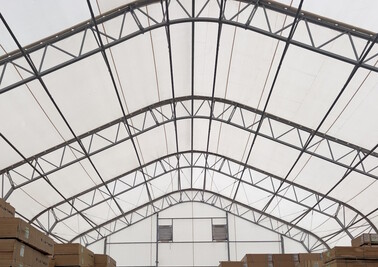 Тентовый ангар склад для хранения